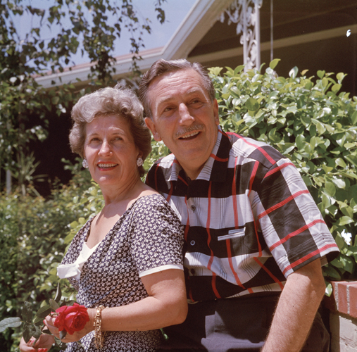 Lillian and Walt Disney