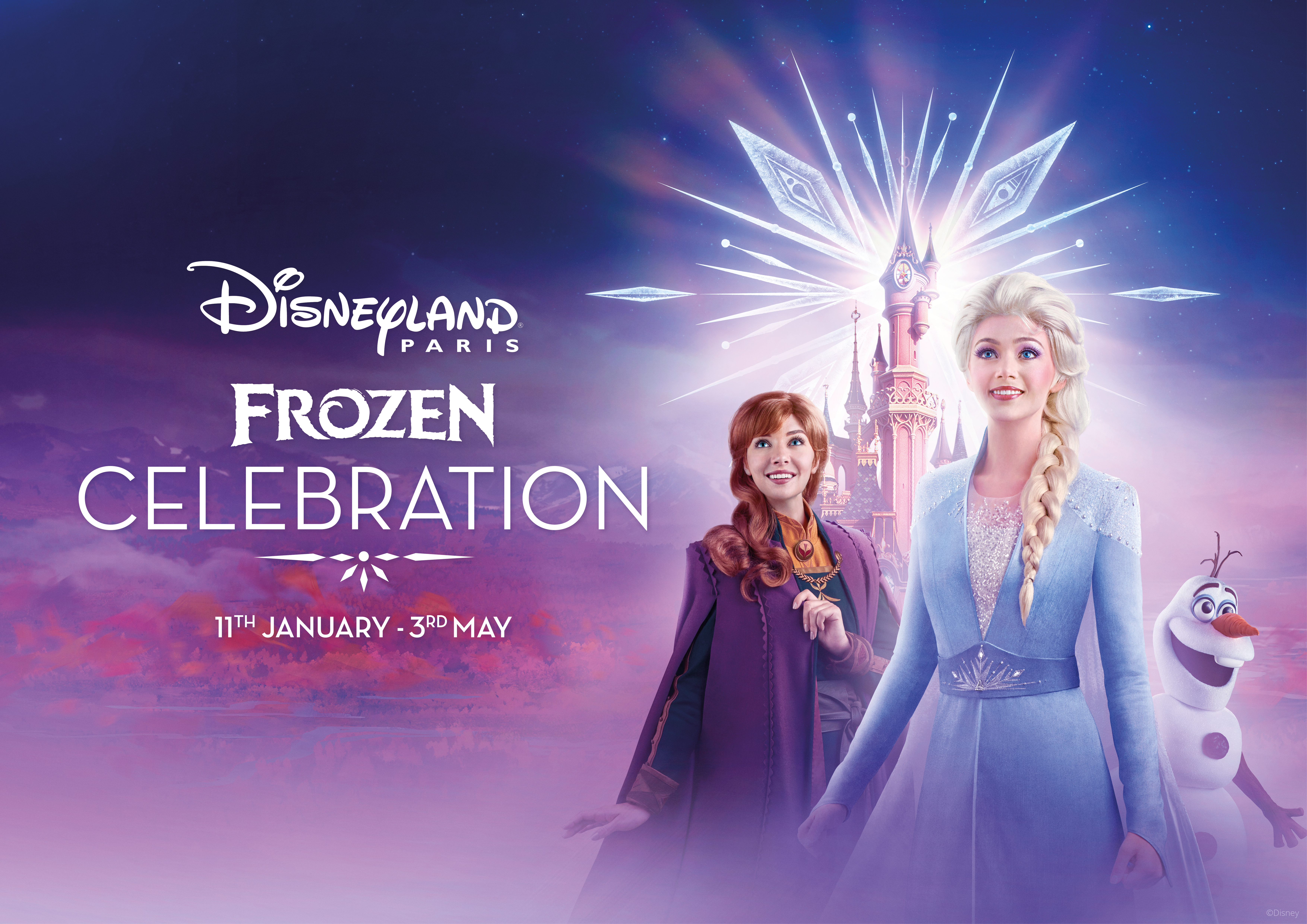 Frozen celebration Disneyland Paris